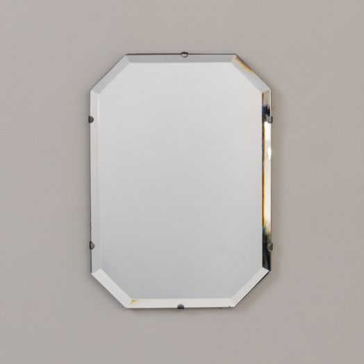 1930s Petite Art Deco Beveled Mirror