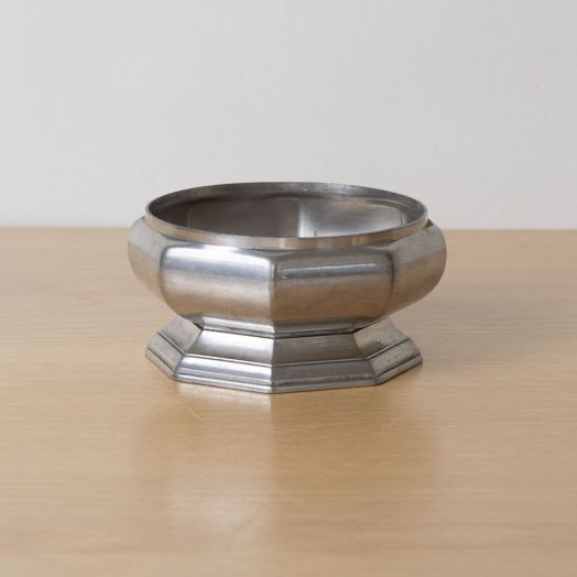1930s French Art Deco Pewter Octagon Dish