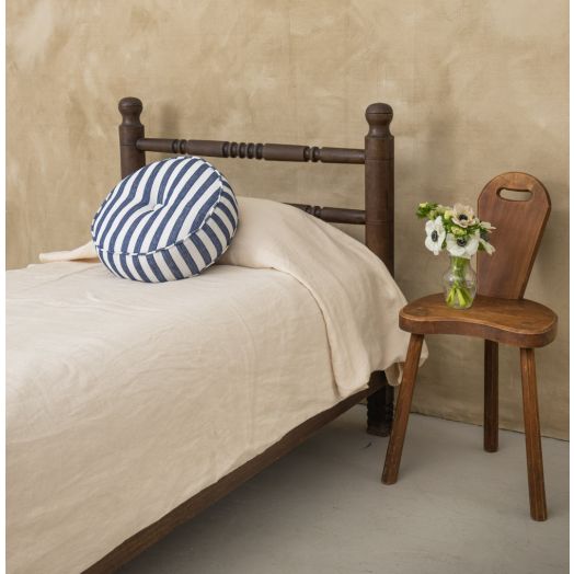 1940s French Carved Wood Bed by Charles Dudouyt
