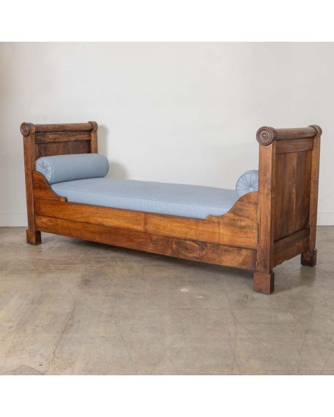 19th Century French Carved Wood Day Bed