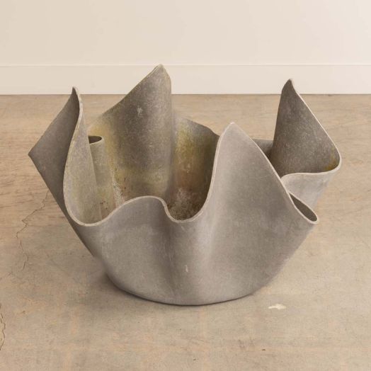 1960s Large Willy Guhl Concrete Handkerchief Planter