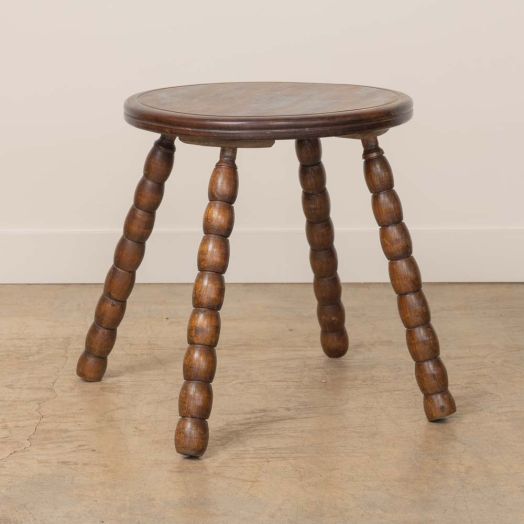 French Bobbin Wood Side Table