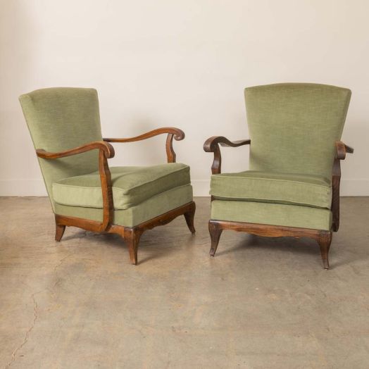 Pair of 1930's French Armchairs