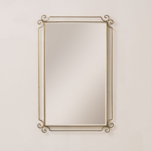 1950s Italian Brass Mirror