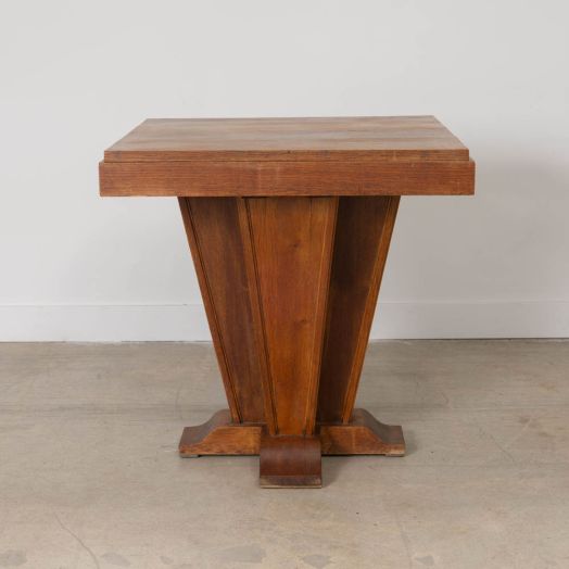 French Art Deco Oak Table