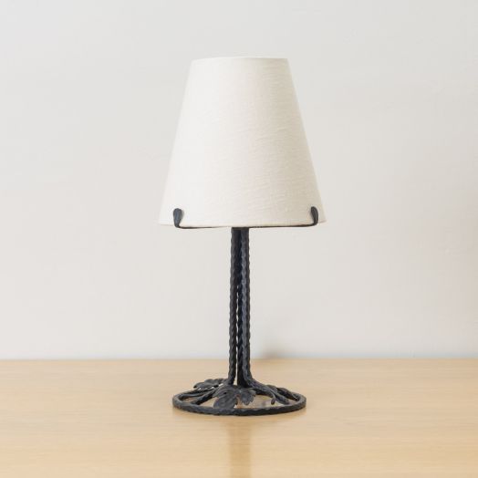 French Art Nouveau Iron Table Lamp