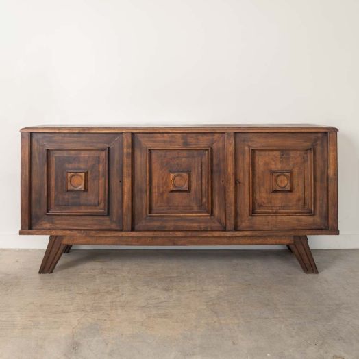 1940s French Brutalist Oak Sideboard