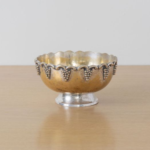French Silver Pedestal Bowl
