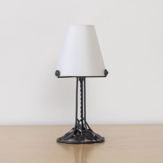 French Art Nouveau Iron Table Lamp