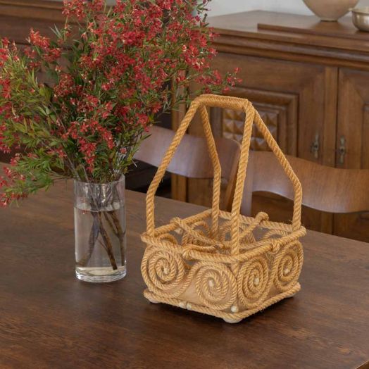 French Rope Bottle Holder by Audoux Minet