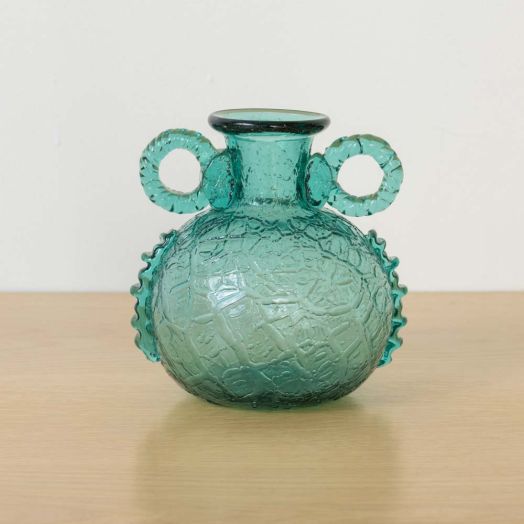 French Glass Amphora Vase