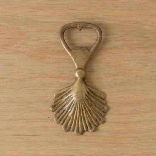 French Brass Shell Bottle Opener