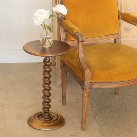 1940s French Wood Side Table - ON HOLD