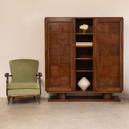 1940s French Oak Cabinet