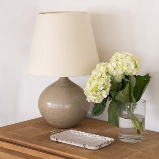 French Ceramic Globe Lamp