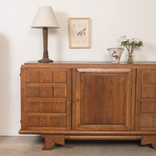 1940s French Oak Sideboard