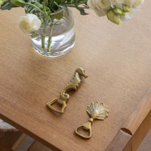 French Brass Seahorse Bottle Opener