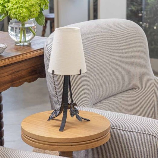 French Art Nouveau Iron Table Lamp