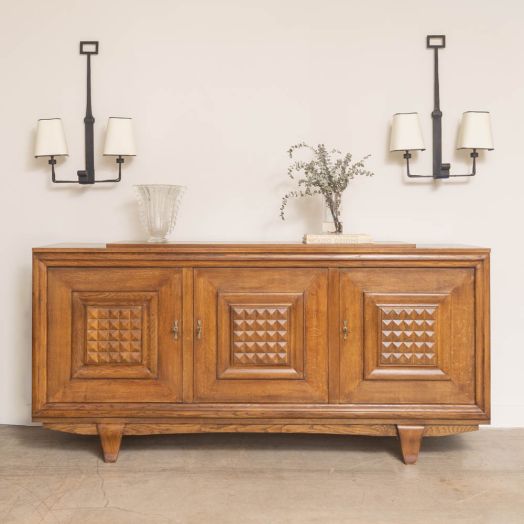 Large Pair of Spanish Wrought Iron Sconces