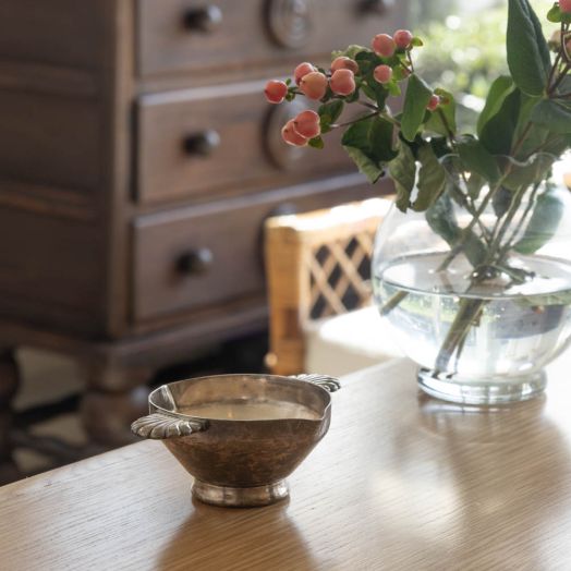Petite French Art Deco Silver Bowl