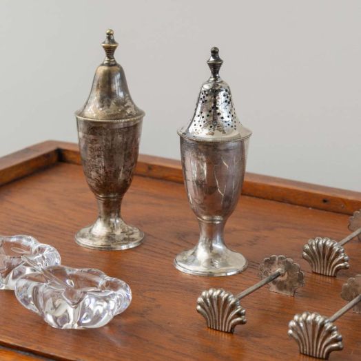 French Art Deco Salt and Pepper Shakers