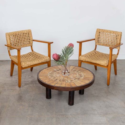 Pair of Adrien Audoux & Frida Minet Lounge Chairs