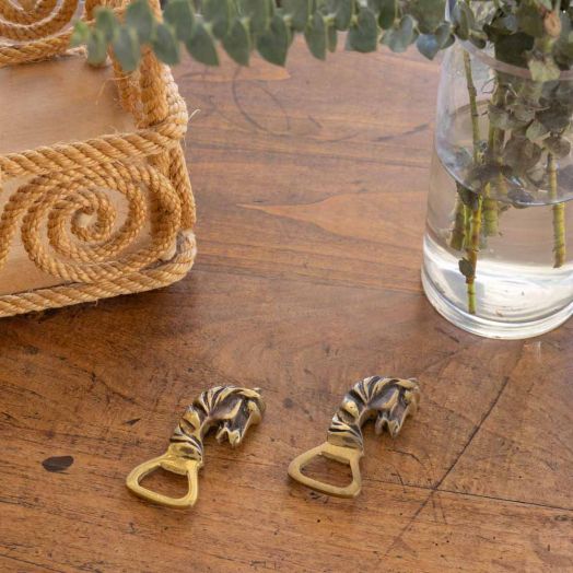 French Brass Horse Bottle Opener