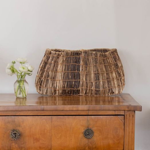 Antique Japanese Shoi Kago Basket, Early 20th Century