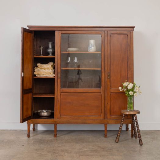 19th Century French Mahogany and Glass Cabinet
