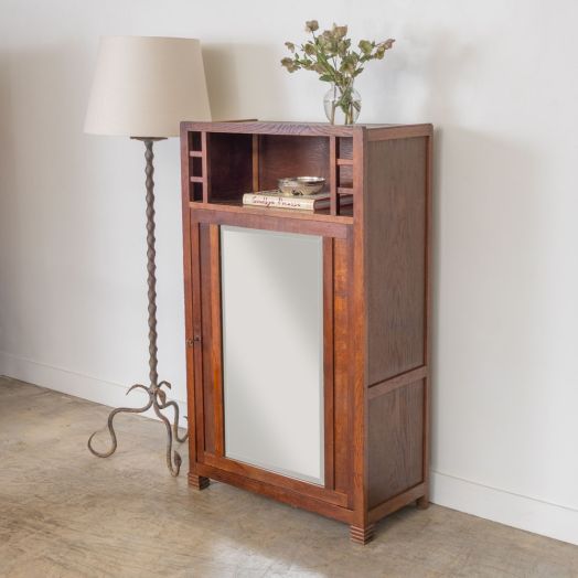Early 20th Century French Wood Bar Cabinet