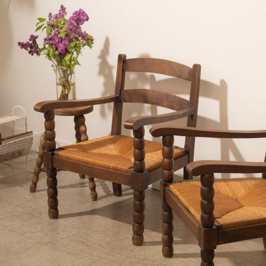 French Bobbin Wood Chair