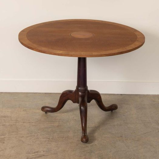 1920s French Burl Wood Folding Table