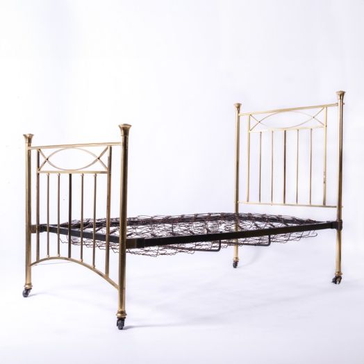 1930s English Brass Bed