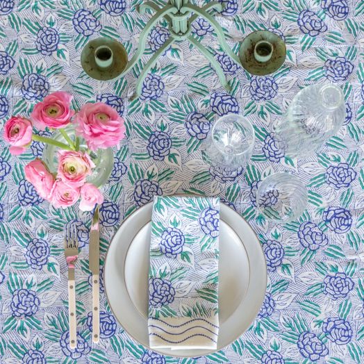 Cabana Tablecloth, Green Garden