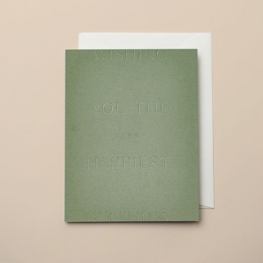 Happy Birthday Card, Olive