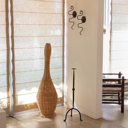 Tall French Iron Candle Stick