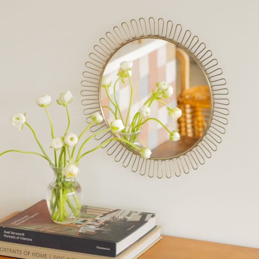 Petite Loop Mirror in the Style of Josef Frank