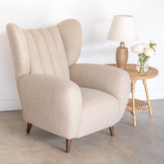 1940s Italian Wingback Chair