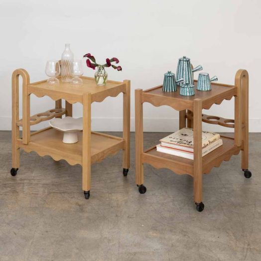 Panoplie Scalloped Bar Cart