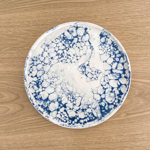 Ceramic Bubble Glaze Platter