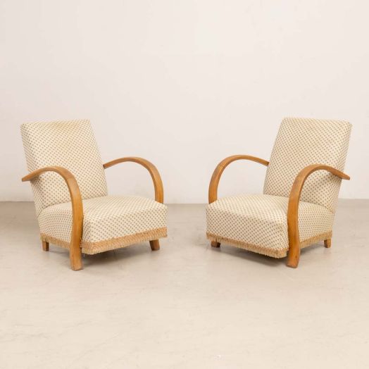 Pair of Art Deco French Armchairs