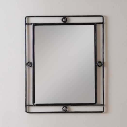 French Rectangular Iron Loop Mirror