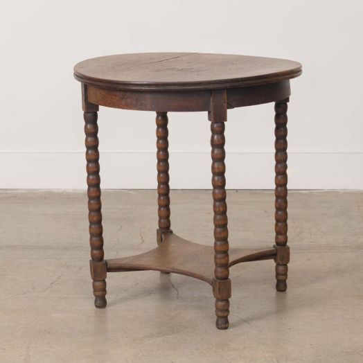 French Bobbin Wood Side Table