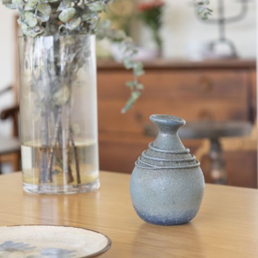 Italian Scavo Glass Vase