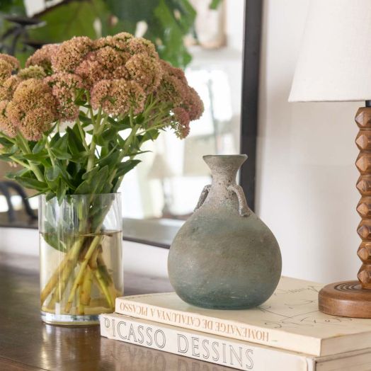 Italian Scavo Glass Vase