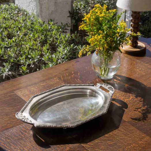 French Art Deco Silver Tray