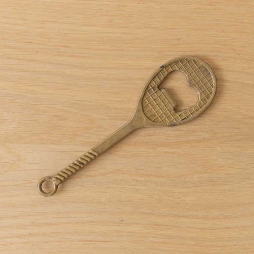 French Brass Tennis Bottle Opener