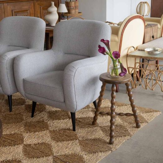 Tall French Wood Tripod Stool